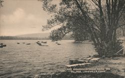 Lake Wononscopomuc from the Village Postcard