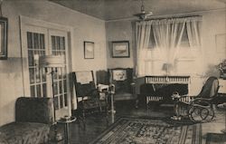 Living Room of Pease House Saybrook Point, CT Postcard Postcard Postcard