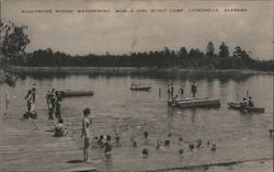 Scoutshire Woods' Waterfront, Mobile Girl Scout Camp Citronelle, AL Postcard Postcard Postcard