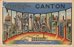 Greetings from Canton, Mississippi Postcard Postcard Postcard