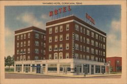 Navarro Hotel Corsicana, TX Postcard Postcard Postcard