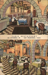 Paris Restaurant Postcard