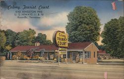 Colony Tourist Court Postcard