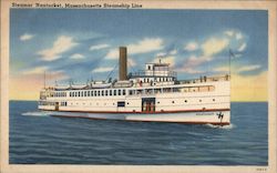 Steamer Nantucket, Massachusetts Steamship Line Steamers Postcard Postcard Postcard