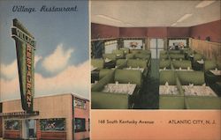 Village Restaurant Postcard