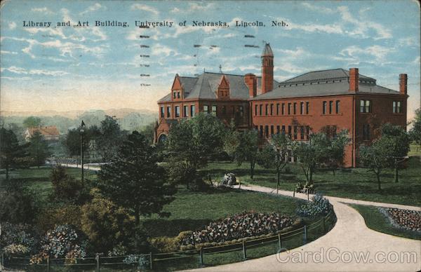 Library And Art Building University Of Nebraska Lincoln Ne Postcard 