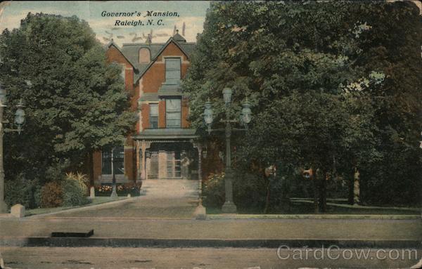 Governors Mansion Raleigh Nc Postcard 5867