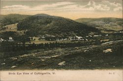 Birds Eye View Cuttingsville, VT Postcard Postcard Postcard