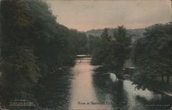 River at Battlefield Park Postcard