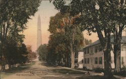 Monument From Old and New House Postcard