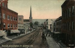 Main St. Settled 1761 Postcard