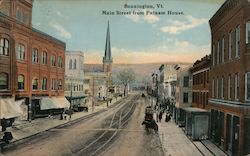 Main Street from Putnam House Bennington, VT Postcard Postcard Postcard