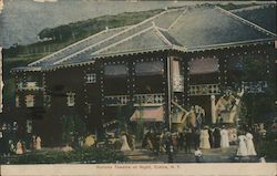 Rorick's Theatre at Night Postcard