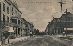 Spring Street from Main Street Postcard