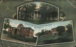 Wofford College, Science Hall and Fitting School Postcard