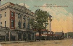 View of Stonewall Hotel and Southern Depot Charlotte, NC Postcard Postcard Postcard