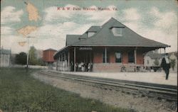 N. & W. Pass. Station Marion, VA Postcard Postcard Postcard