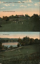 Country Club, The Club House & Grounds and The Golf Course Chattanooga, TN Postcard Postcard Postcard