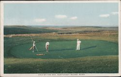 Golf By the Sea Nantucket, MA Postcard Postcard Postcard