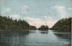 Chase Island, Conn. River Above Alcott Vermont Postcard Postcard Postcard