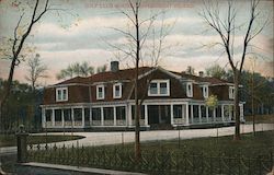 Government Island Golf Club House Postcard