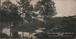 Golf Club House and Section of Course Hershey, PA Postcard Postcard Postcard