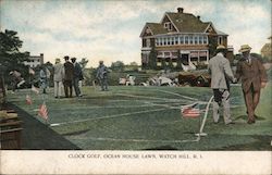 Clock Golf, Ocean House Lawn Postcard