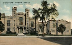 Wadsworth Atheneum and the Davis Spencer Morgan Monument Postcard