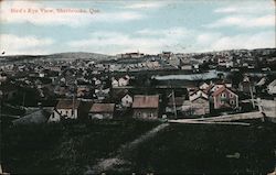 Bird's Eye View Sherbrooke, QC Canada Quebec Postcard Postcard Postcard