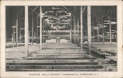 Interior "Billy Sunday" Tabernacle Postcard