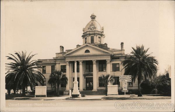 Court House Monticello, FL Postcard