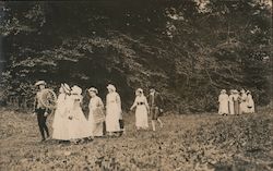 Historical Reenactment Outdoors Postcard