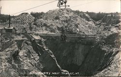 Slate Quarry West Pawlet, VT Postcard Postcard Postcard