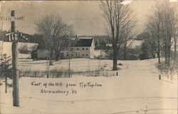 Foot of the Hill from TipTop Inn Shrewsbury, VT Postcard Postcard Postcard