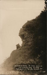 Guardians of the Notch, The Hunter and His Dog, Smugglers Notch Cambridge, VT Postcard Postcard Postcard