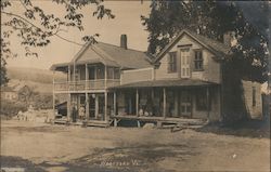 Two Children Standing in Front of General Store Westford, VT Postcard Postcard Postcard