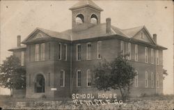 View of School House Temple, GA Postcard Postcard Postcard