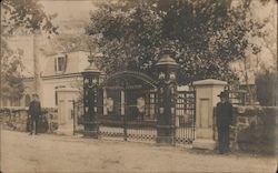 National Cemetery Gates Postcard