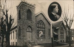 North Wales Baptist Church Exterior Pennsylvania Postcard Postcard Postcard