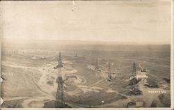 View of Oil Wells California Postcard Postcard Postcard