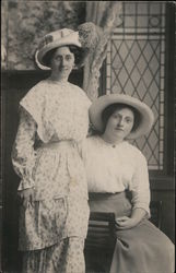 Snapshot of Two Women Postcard