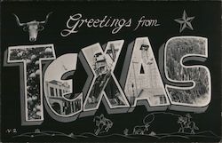 Greetings From Texas Postcard