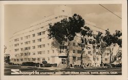 Shangri-la Apartment Hotel Santa Monica, CA Postcard Postcard Postcard