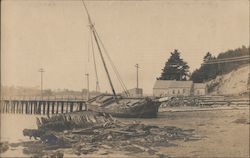 Ship Wreck, Probably New England Postcard