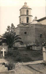 Cemetery in Church Yard Postcard