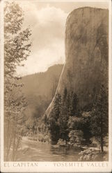 El Capitan, Yosemite Valley California Postcard Postcard Postcard