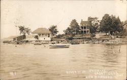 River View Showing Yacht Club New Hamburg, NY Postcard Postcard Postcard