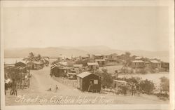 Street on Culebra Island Town Postcard