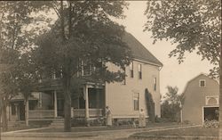 Women Outside Residence Wilson, NY Postcard Postcard Postcard