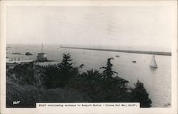 Bluff Overlooking Entrance to Newport Harbor Postcard